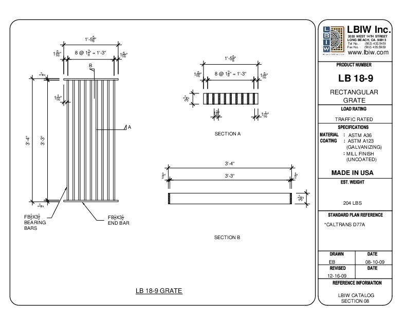 G1, G2, G3, G4. G5 and G6 Inlets | Long Beach Iron Works