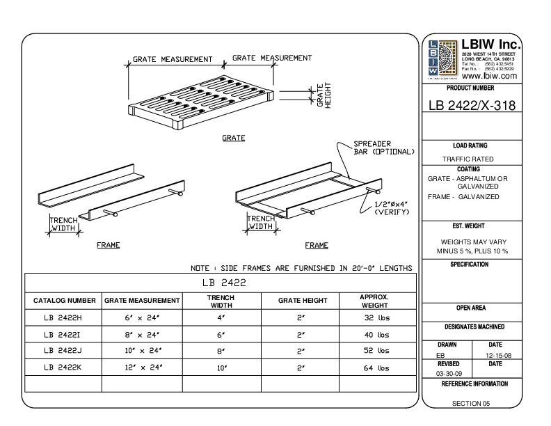 Trench Drain Filter Insert Long Beach Iron Works